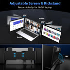 Dual Laptop Screen Extender 14" FHD  |  1080P Portable Triple Monitor