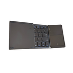 Foldable Bluetooth Keyboard with Touchpad - Black