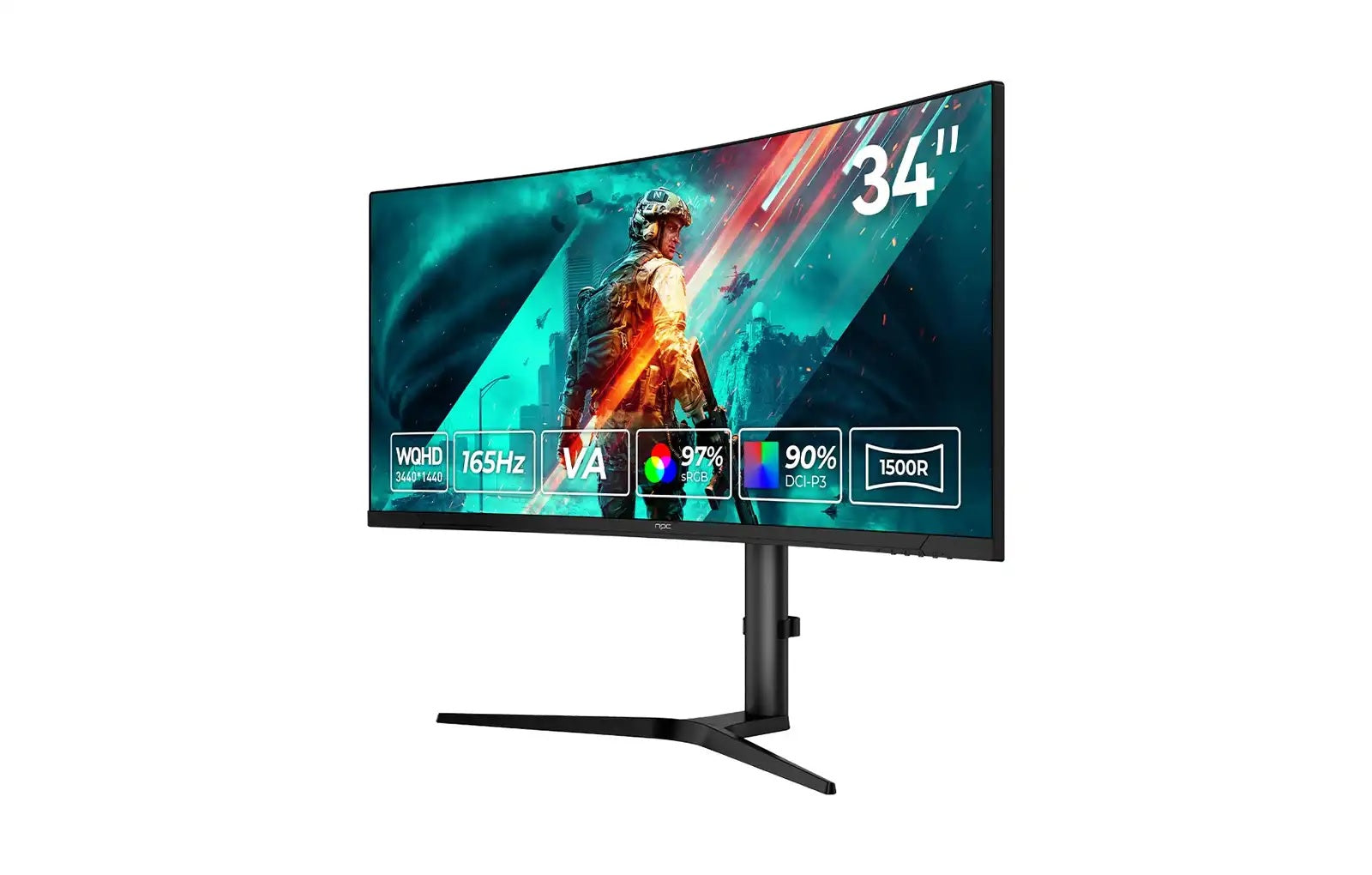 4K UHD LCD Gaming Curved Monitor 165Hz 34 Inch SG-GM340U