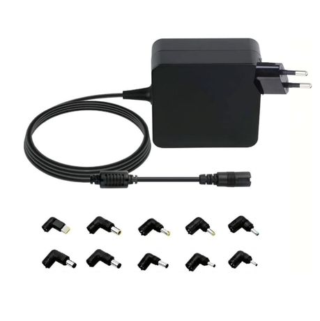 90W Universal Laptop Charger Plug&Charge With 10 Tips Automatic Voltage