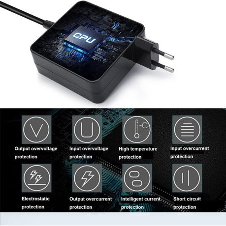 90W Universal Laptop Charger Plug&Charge With 10 Tips Automatic Voltage