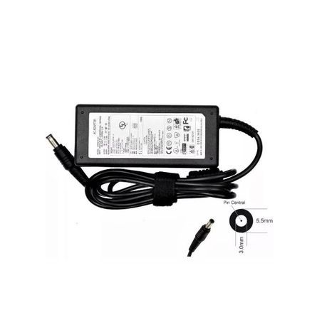 Replacement Charger Compatible with Samsung 19V 3.16A 60W 5.5*3.0mm PIN Laptop