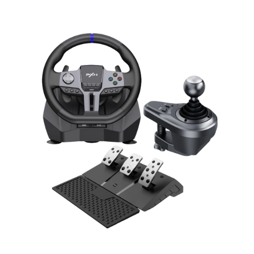 PXN V9 Gen 2 Gaming Steering Wheel 270-900 degree 3 Pedals and Gear Shifter