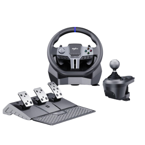 PXN V9 Gen 2 Gaming Steering Wheel 270-900 degree 3 Pedals and Gear Shifter
