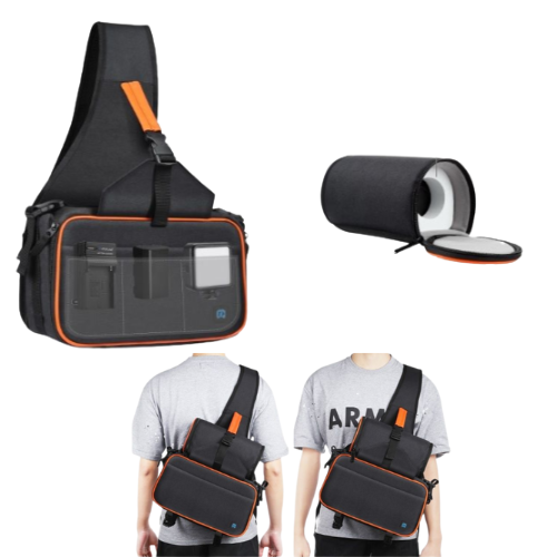 Triangle Style SLR Camera Sling Shoulder Cross Body Bag Puluz -PU5014B-DW