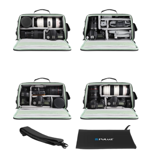 Puluz Portable Camera Crossbody Shoulder Bag - PU5016B - (Black)