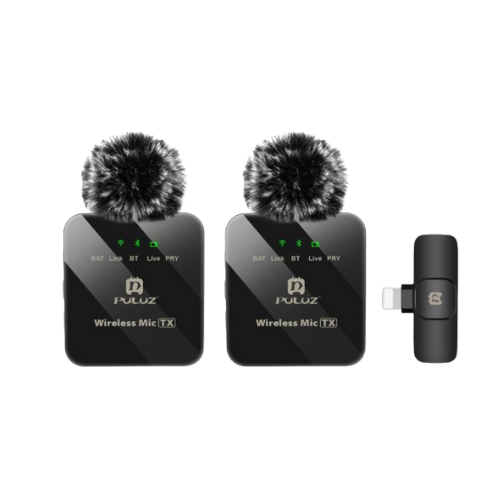 DW Wireless Lavalier Dual Microphone For Lightning - Puluz - PU647B