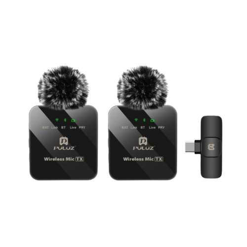 DW Dual Wireless Lavalier Microphone for Type-C. Puluz - PU648B