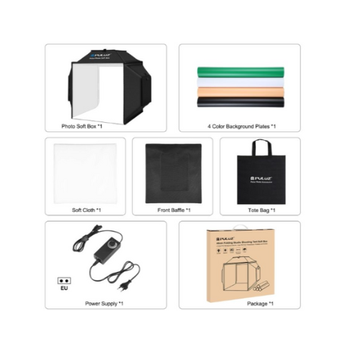 PULUZ 40cm Folding 72W 5500K Studio Shooting Tent Soft Box