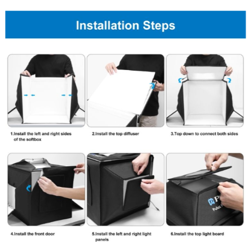 PULUZ 40cm Folding 72W 5500K Studio Shooting Tent Soft Box