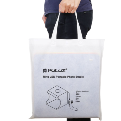 PULUZ 30cm Photo Box with Ring Light (6 Colour Backdrops)