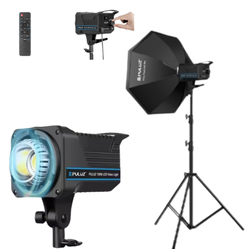 DW Puluz 150W Photo Studio Flash Light With Softbox & Tripod-PKT3108US