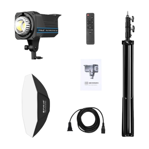 DW Puluz 150W Photo Studio Flash Light With Softbox & Tripod-PKT3108US