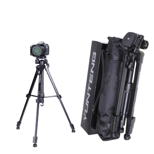 Yunteng Camera Tripod (Stand) For Canon Nikon Sony DSLR ,Black -VCT-668