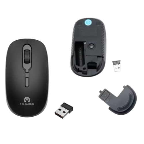 Mikuso 2.4G Wireless Mouse Black - MOS-W085