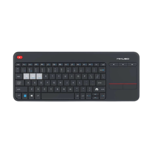 Mikuso Portable Keyboard Wireless + Bluetooth + Touch Pad - KB-BW06