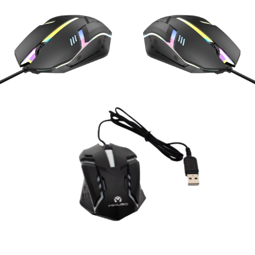 MOS-379U BK Mikuso Wired Mouse 3 Buttons + 1 Wheel Black