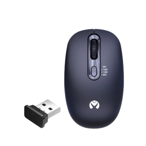 Mikuso 2.4Ghz Wireless 1600DPI Mouse - Black -MOS-W116