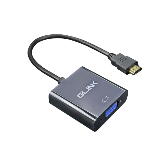 GLINK HDMI to VGA With Audio Converter Adapter - Black - GL-001