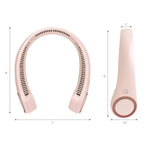 Folding Hanging Neck Fan – Portable Rechargeable USB-C Fan