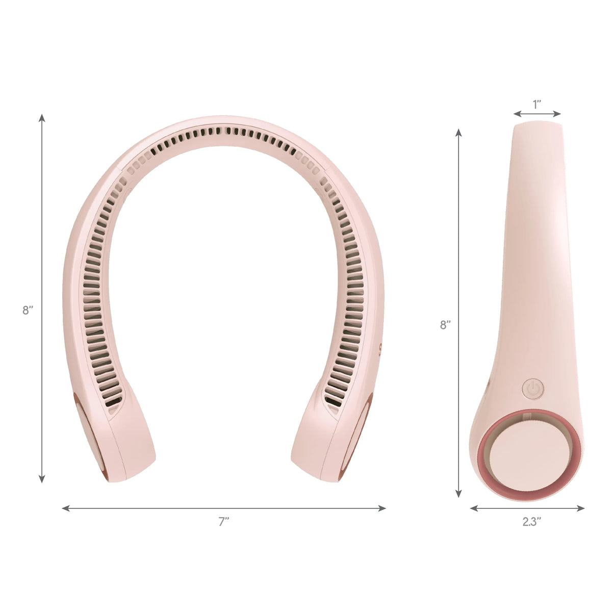 Folding Hanging Neck Fan – Portable Rechargeable USB-C Fan