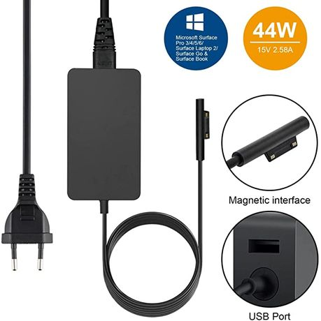 Microsoft Surface 15V 2.58A ( 44W ) OEM Laptop Charger