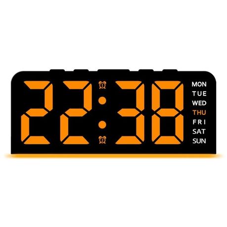 GH9001 Digital Alarm Clock With LED, Dual Alarm
