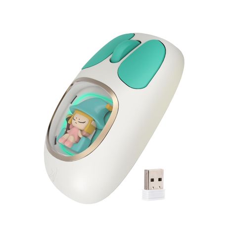 iMice W-450 Cute Wireless Mouse – Dual Mode | Silent | RGB | Type-C