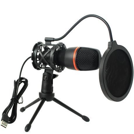 Professional USB Microphone With RGB Lighting & Tripod – ME4-USB