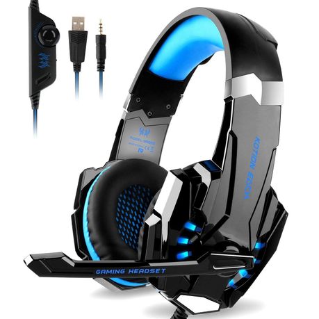 G9000 Gaming Headset with Mic – Blue (PS4, Xbox One, PC)