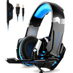 G9000 Gaming Headset with Mic – Blue (PS4, Xbox One, PC)
