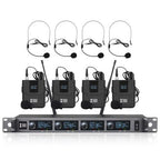 Tuga Wireless Lavalier & Handheld Microphone System for Camera – 4-Channel UHF
