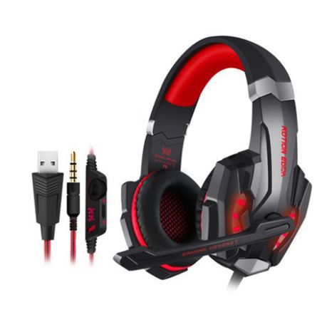 G9000 Gaming Headset with Mic – Red (PS4, Xbox One, PC)