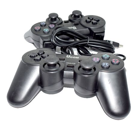 UCOM KD208 2-in-1 Dual Shock Gamepad Controller – Twin Pack (PC)