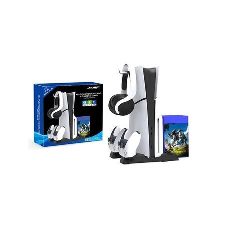 Dobe Multi-Function Cooling & Charging Stand for PS5 / PS5 Slim / PS5 Pro – TP5-0593S