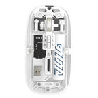 Q-12 Transparent Wireless Mouse – Dual Mode (2.4G + Bluetooth) | RGB | Rechargeable | For PC, Laptop, Mac & iPad