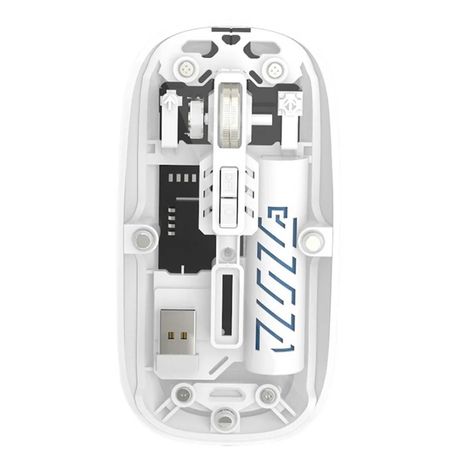 Q-12 Transparent Wireless Mouse – Dual Mode (2.4G + Bluetooth) | RGB | Rechargeable | For PC, Laptop, Mac & iPad