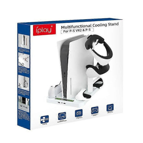 iPlay PS5 Multi-Use Cooling Base with VR2 Storage & Controller Charging