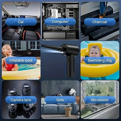 Air Duster Rechargeable Cordless – Strong Pressure Blower