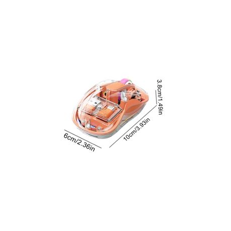M333 Transparent Dual Mode Wireless Mouse – Rechargeable RGB Mouse