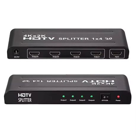HDMI Splitter 1x4 – UHD 4K x 2K 1080P + 3D – Version 1.4b (GC)