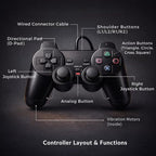 Wired PS2 Controller Gamepad – Dual Shock Compatible