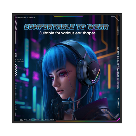 X31 ShadowCore USB/3.5mm Wired RGB Gaming Headset – Black