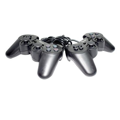 UCOM KD208 2-in-1 Dual Shock Gamepad Controller – Twin Pack (PC)
