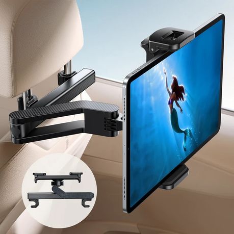 Joyroom Universal Headrest Tablet Mount – JR-ZS369 | 360° Rotation | Adjustable Clamp