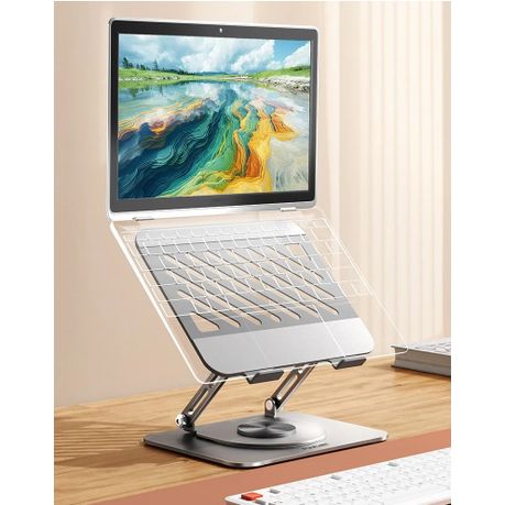 Aluminum Rotatable Laptop Stand – Grey