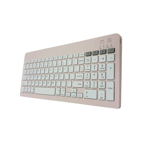 MAC Ultra-Slim Wireless Keyboard | 2.4GHz Plug & Play (PINK)