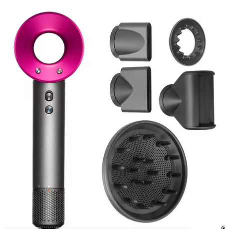 Professional Leafless Hair Dryer With 5 Styling Attachments