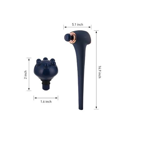 Rechargeable Deep Tissue Percussion Massage Gun – SE-198 (Blue)