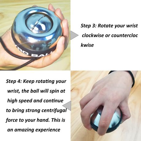 Power Gyro Ball – Weighted Auto-Start Hand, Wrist & Forearm Trainer